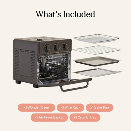 Our Place Wonder Oven | 6-in-1 Air Fryer &amp; Toaster Oven with Steam Infusion | Compact, Countertop Friendly, Fast Preheat, Multifunctional | Air Fry, Toast, Roast, Bake, Reheat &amp; Broil | Steam