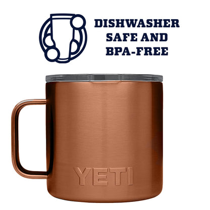 YETI Rambler 14 oz Mug, Vacuum Insulated, Stainless Steel with MagSlider Lid, Stainless