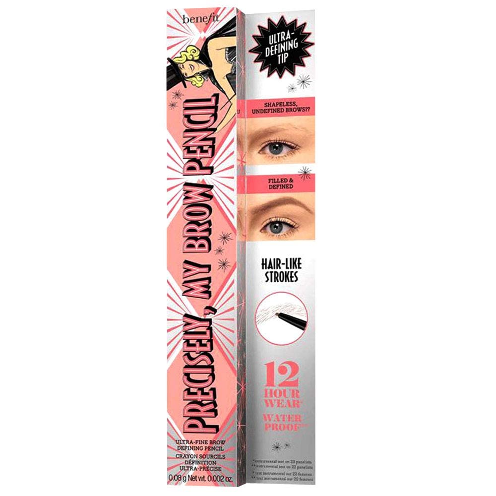 Benefit Precisely My Brow Pencil Ultra Fine Brow Defining, No. 4, Medium, 0.002 Ounce