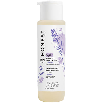 The Honest Company 2-in-1 Cleansing Shampoo + Body Wash | Gentle for Baby | Naturally Derived, Tear-free, Hypoallergenic | Fragrance Free Sensitive, 10 fl oz