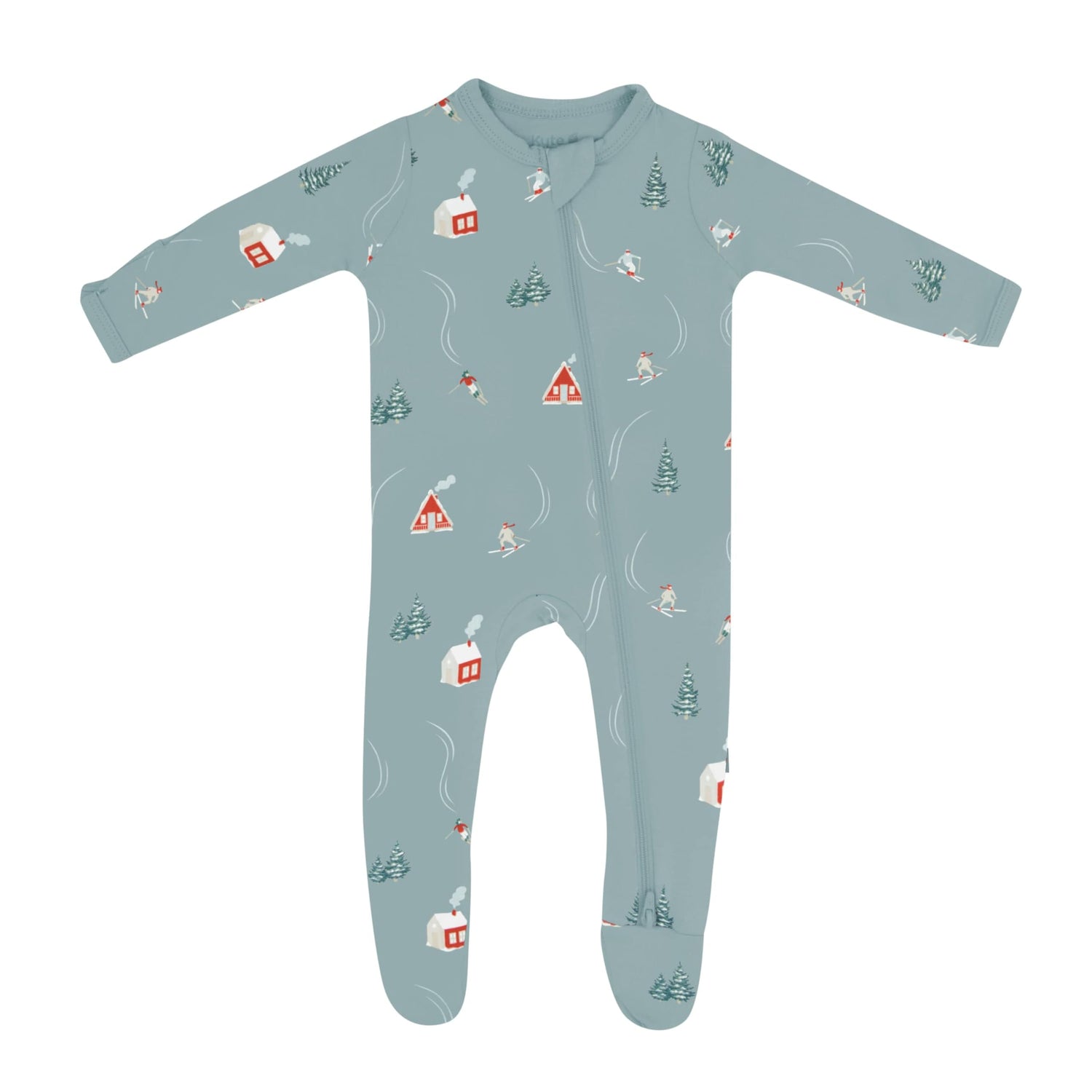 KYTE BABY Unisex Zipper Closure Footies, Rayon Made From Bamboo, 0-24 Months