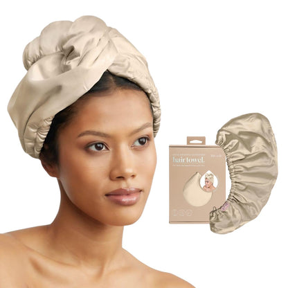 Kitsch Microfiber Hair Towel Wrap - Quick Dry Curly Hair Wraps for Women Wet Hair | Microfiber Towel for Hair | Hair Drying Towel Wrap | Hair Towels for Women | Hair Turban for Wet Hair (Blush)