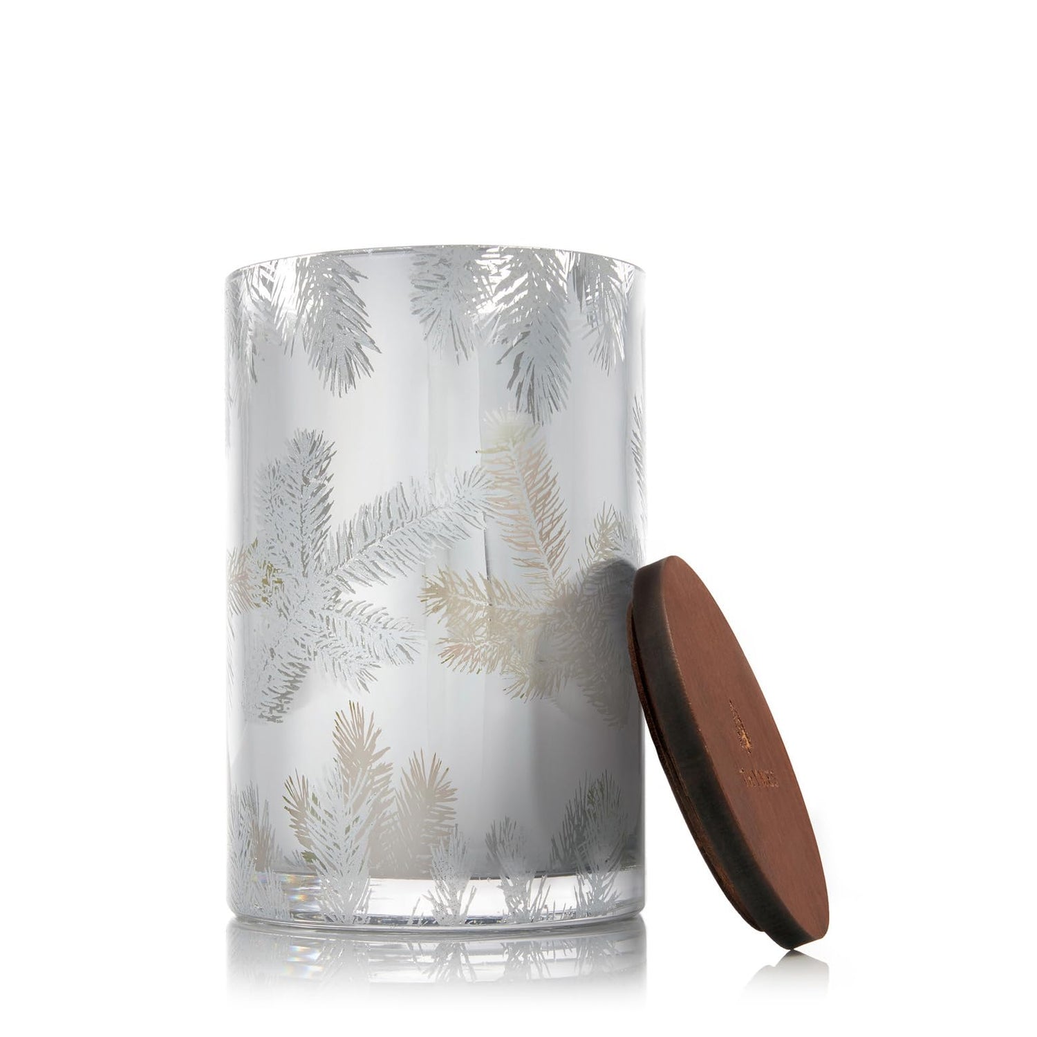 Thymes Frasier Fir Statement 3-Wick Candle - Scented Candle with Crisp Notes of Siberian Fir Needles, Cedarwood, and Relaxing Sandalwood - Luxury Home Fragrance - Silver Candle (12.5 oz)