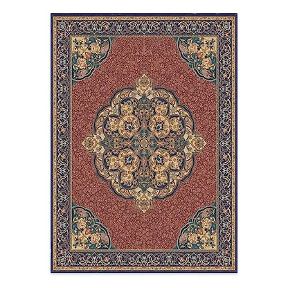 RUGGABLE Disney Traditional Mickey Mouse Washable Rug - Perfect Area Rug for Nursery Playroom Kids Room - Pet &amp; Child Friendly - Stain &amp; Water Resistant - Damask Grey 3&