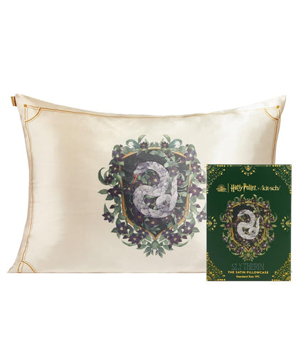 Kitsch Satin Pillowcase with Zipper for Hair &amp; Skin, Softer Than Silk Pillow Cases Queen, Smooth Pillow Covers, Machine Washable, Wrinkle-Free, Cooling Satin Pillow Cases Standard Size 19&quot;x26&quot;, Ivory