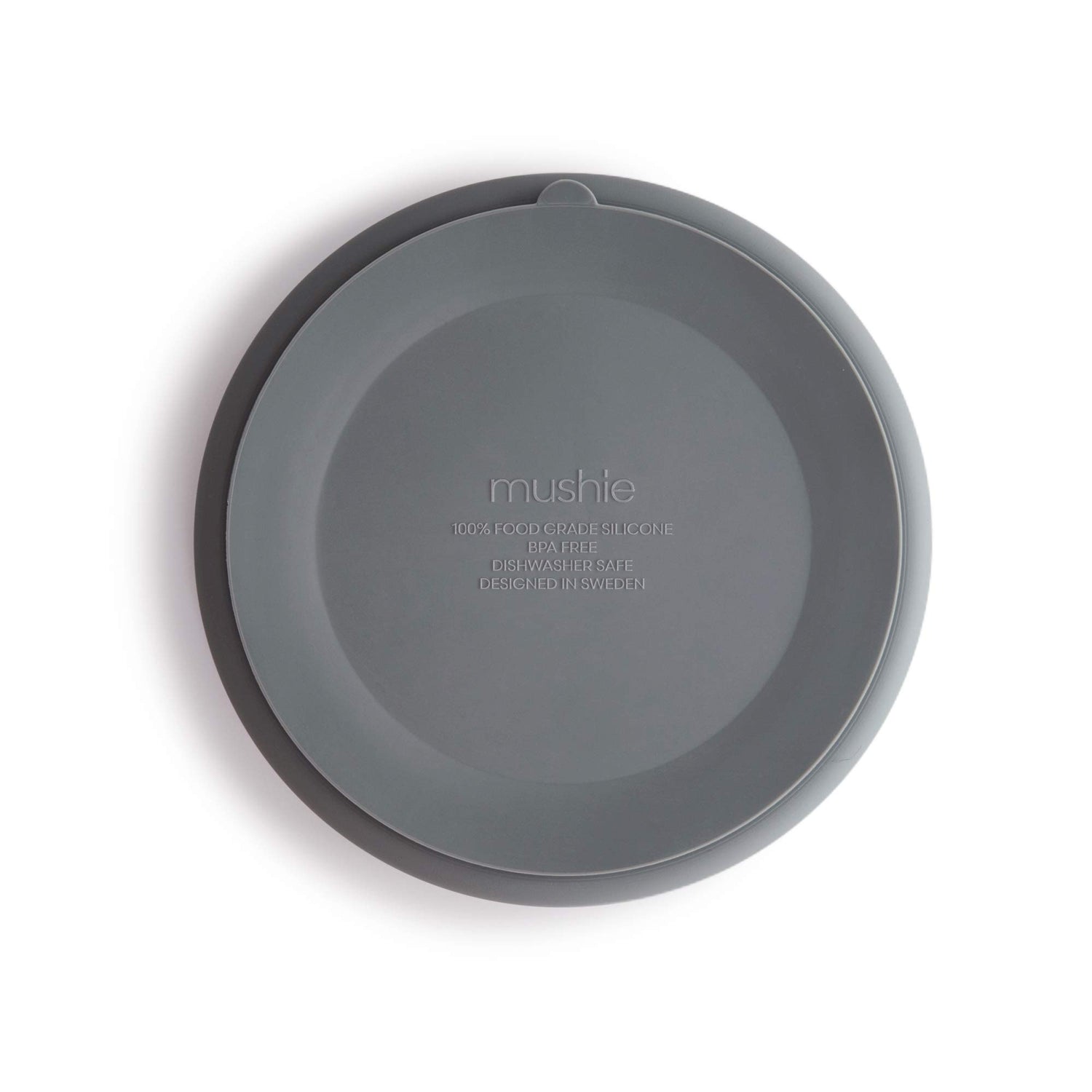 mushie Silicone Suction Plate | BPA-Free Non-Slip Design (Ivory)