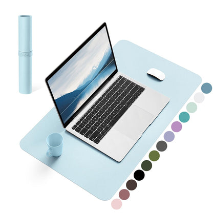 Non-Slip Desk Pad,Mouse Pad,Waterproof PVC Leather Desk Table Protector,Ultra Thin Large Desk Blotter, Easy Clean Laptop Desk Writing Mat for Office Work/Home/Decor(Pink, 23.6&quot; x 13.7&quot;)