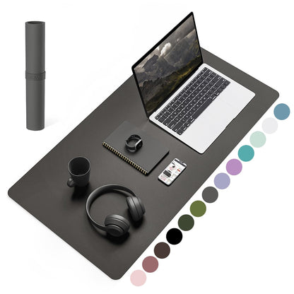 Non-Slip Desk Pad,Mouse Pad,Waterproof PVC Leather Desk Table Protector,Ultra Thin Large Desk Blotter, Easy Clean Laptop Desk Writing Mat for Office Work/Home/Decor(Pink, 23.6&quot; x 13.7&quot;)