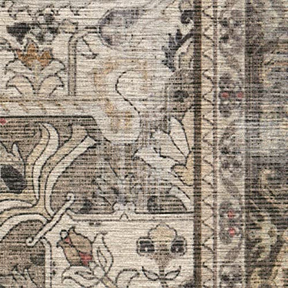 RUGGABLE Kamran Washable Rug - Perfect Vintage Area Rug for Living Room Bedroom Kitchen - Pet &amp; Child Friendly - Stain &amp; Water Resistant - Hazel 5&