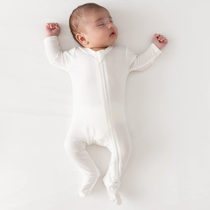 KYTE BABY Unisex Zipper Closure Footies, Rayon Made From Bamboo, 0-24 Months