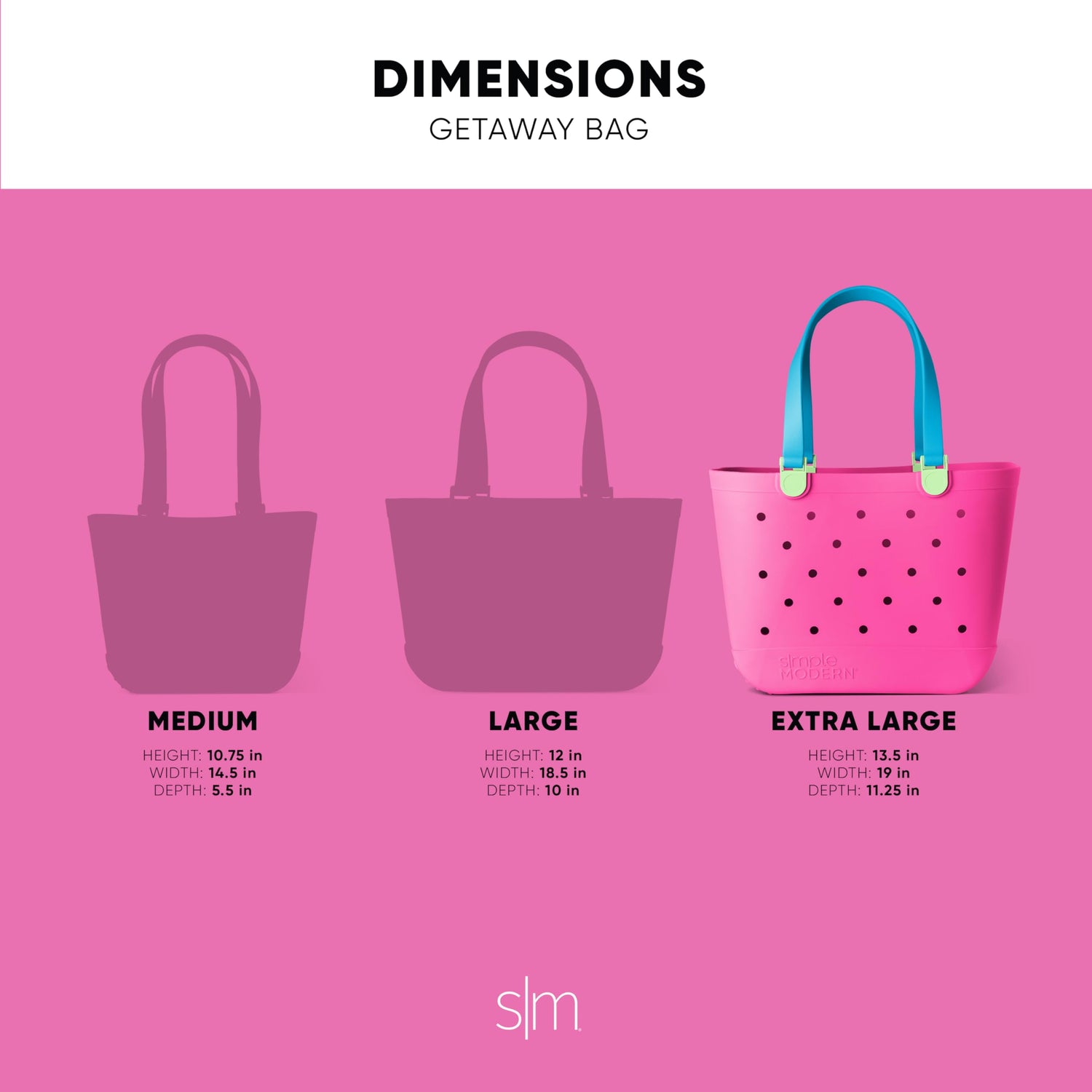 Simple Modern Beach Bag Rubber Tote | Waterproof Medium Tote Bag with Zipper Pocket for Pool, Groceries, Sports | Gifts For Women | Getaway Bag Collection | Almond Birch