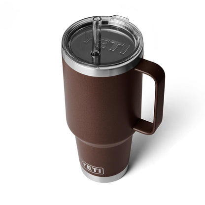 YETI Rambler Tumbler with Handle and Straw Lid, Vacuum Insulated Travel Mug, Stainless Steel