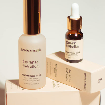 grace &amp; stella Award Winning Hyaluronic Acid Serum (50ml/1.7 fl oz) Hyaluronic Acid Serum for Face