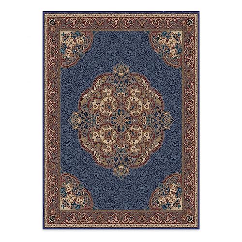 RUGGABLE Disney Traditional Mickey Mouse Washable Rug - Perfect Area Rug for Nursery Playroom Kids Room - Pet &amp; Child Friendly - Stain &amp; Water Resistant - Damask Grey 3&