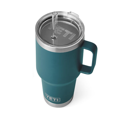 YETI Rambler Tumbler with Handle and Straw Lid, Vacuum Insulated Travel Mug, Stainless Steel