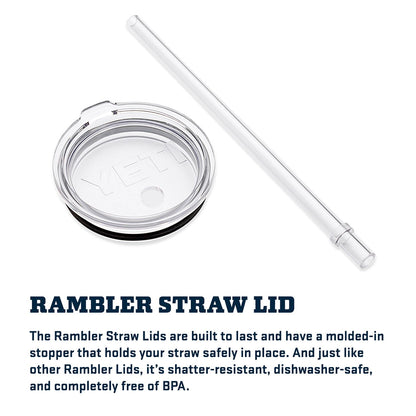 YETI Rambler Tumbler with Handle and Straw Lid, Vacuum Insulated Travel Mug, Stainless Steel
