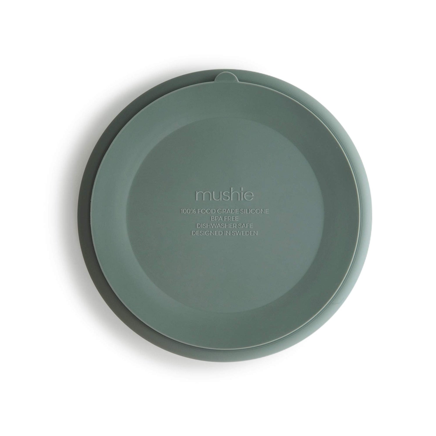 mushie Silicone Suction Plate | BPA-Free Non-Slip Design (Ivory)