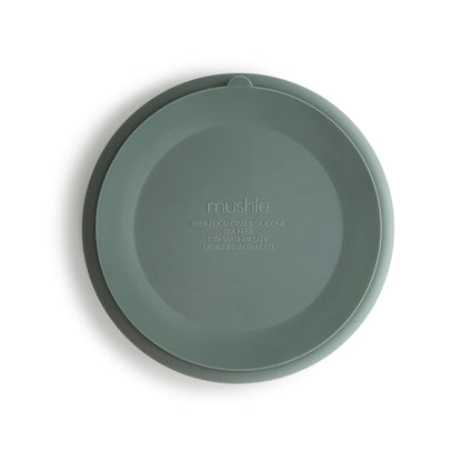 mushie Silicone Suction Plate | BPA-Free Non-Slip Design (Ivory)
