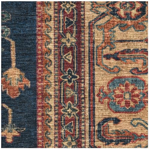 RUGGABLE – Cambria Ruby – Machine Washable Runner Rug – Pet &amp; Child Friendly – Stain &amp; Water Resistant – Non-Slip – 2.5&
