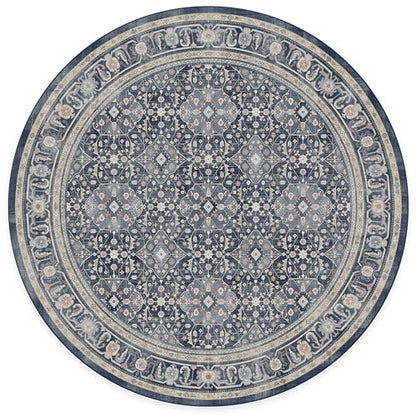 RUGGABLE – Alessia Dark Wood – Machine Washable Area Rug – Pet &amp; Child Friendly – Stain &amp; Water Resistant – Non-Slip – 5&