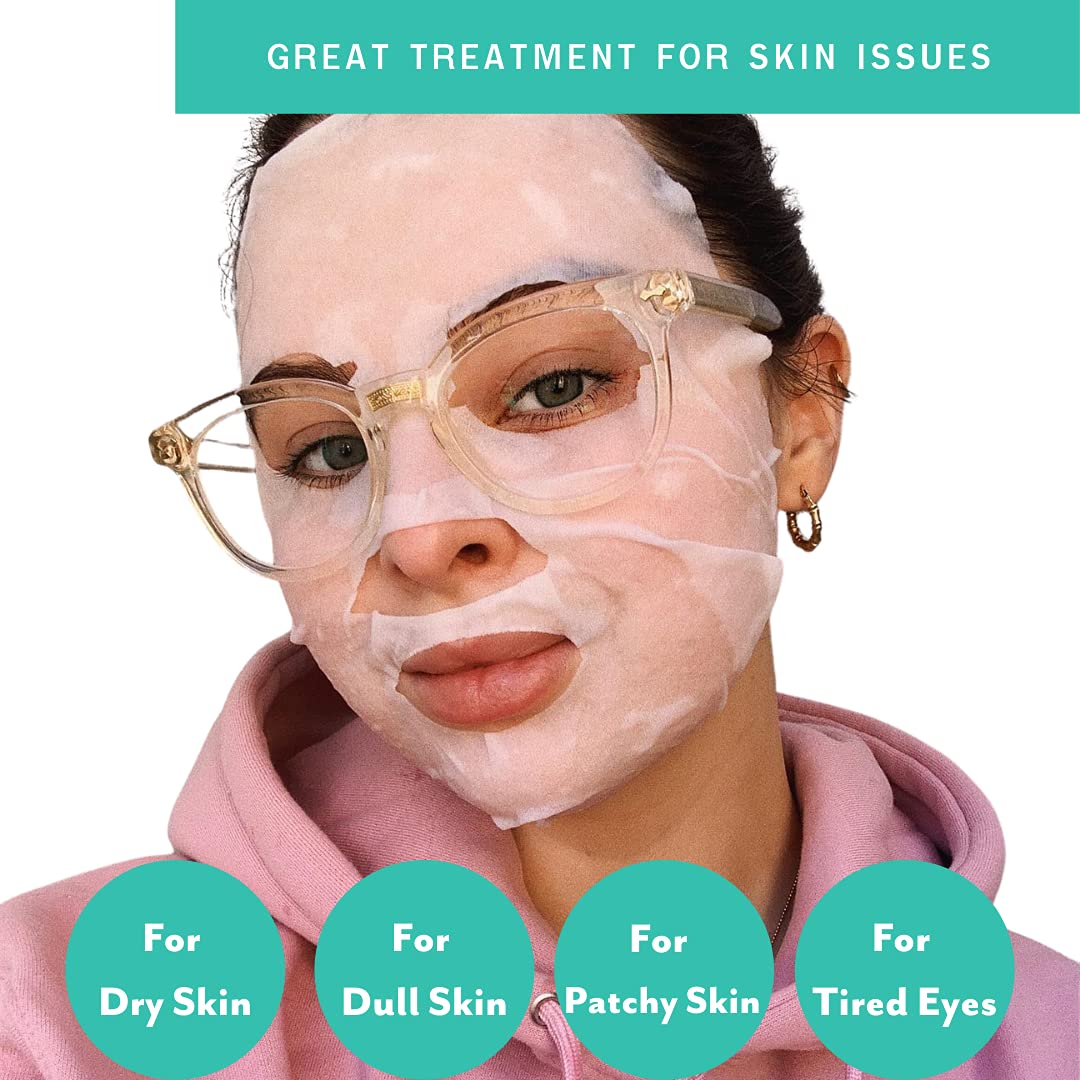Patchology &quot;All the Feels Sheet Masks - Hydrating Face Masks for dry skin and blotchy redness. Facial Sheet Mask Skincare Treatment to reduce puffiness, redness and wrinkles (3 Piece Set)