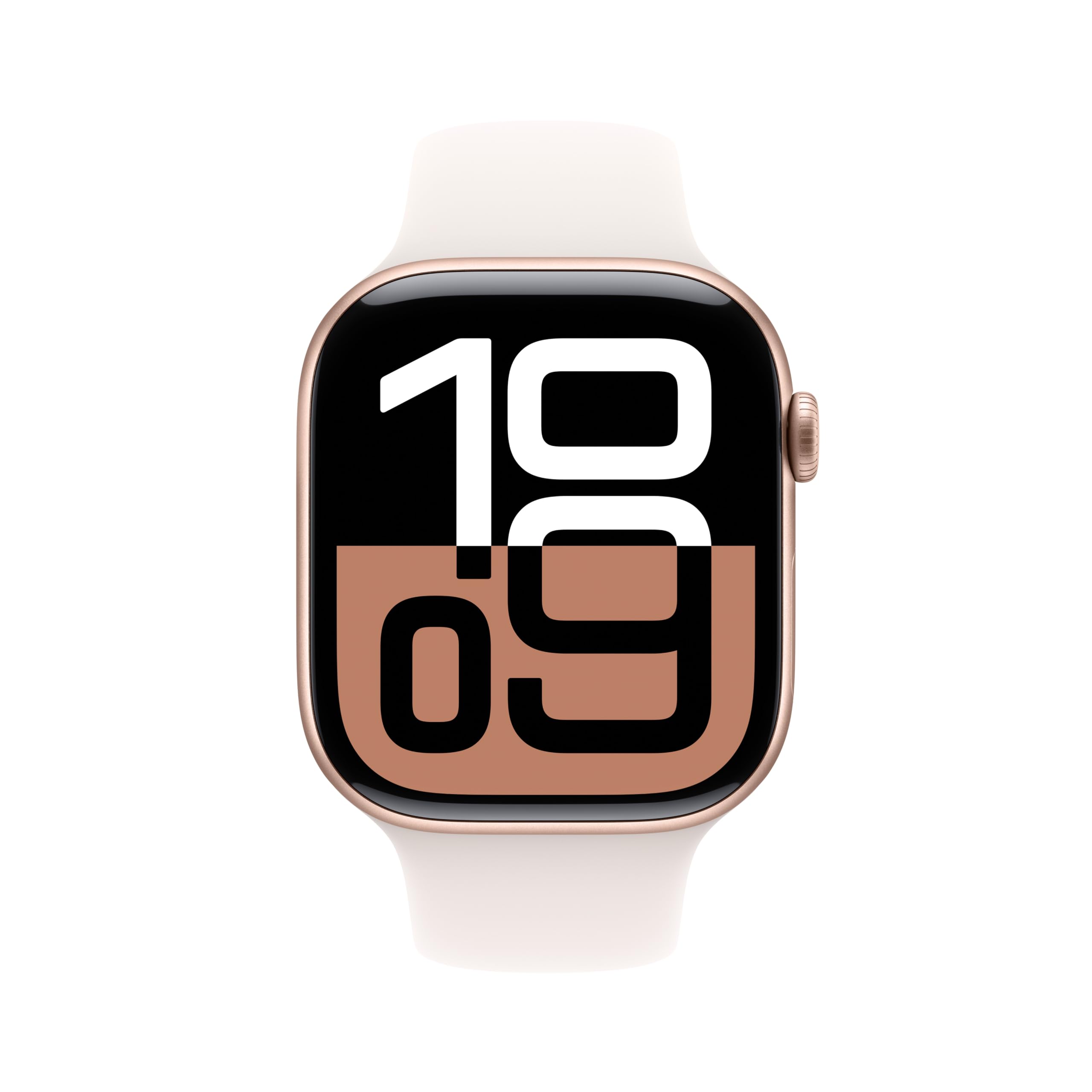 Apple Watch Series 10 [GPS 46mm] Smartwatch with Jet Black Aluminium Case with Black Sport Band. Fitness Tracker, ECG App, Always-On Retina Display, Water-Resistant