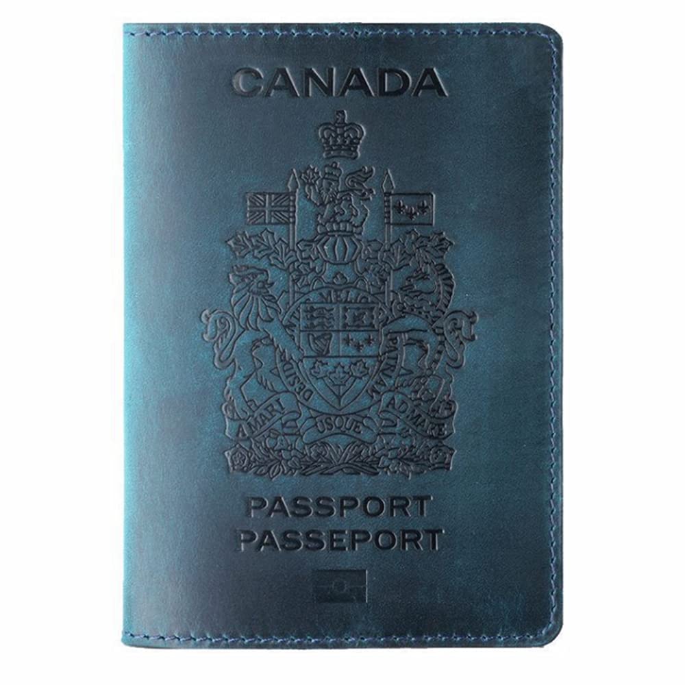 Genuine Leather Passport Covers for Canada Men&