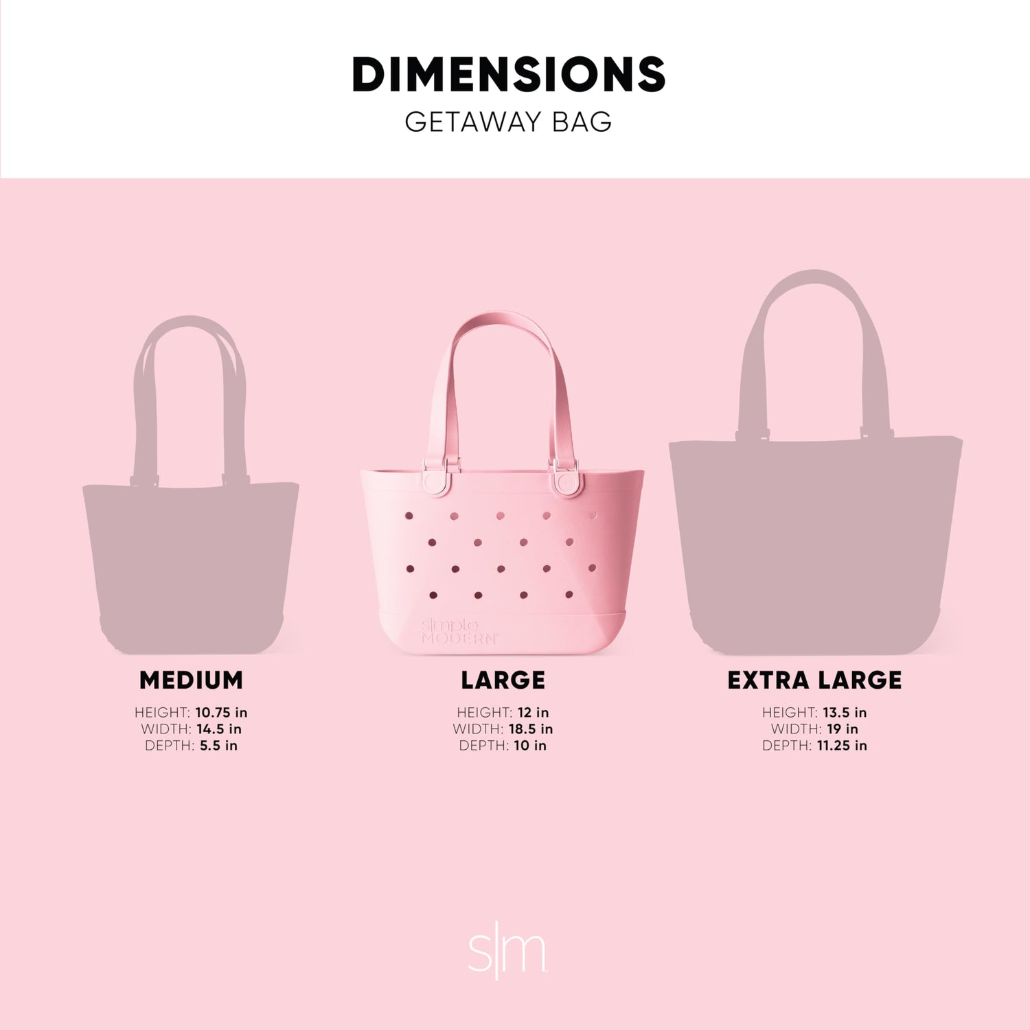 Simple Modern Beach Bag Rubber Tote | Waterproof Medium Tote Bag with Zipper Pocket for Pool, Groceries, Sports | Gifts For Women | Getaway Bag Collection | Almond Birch