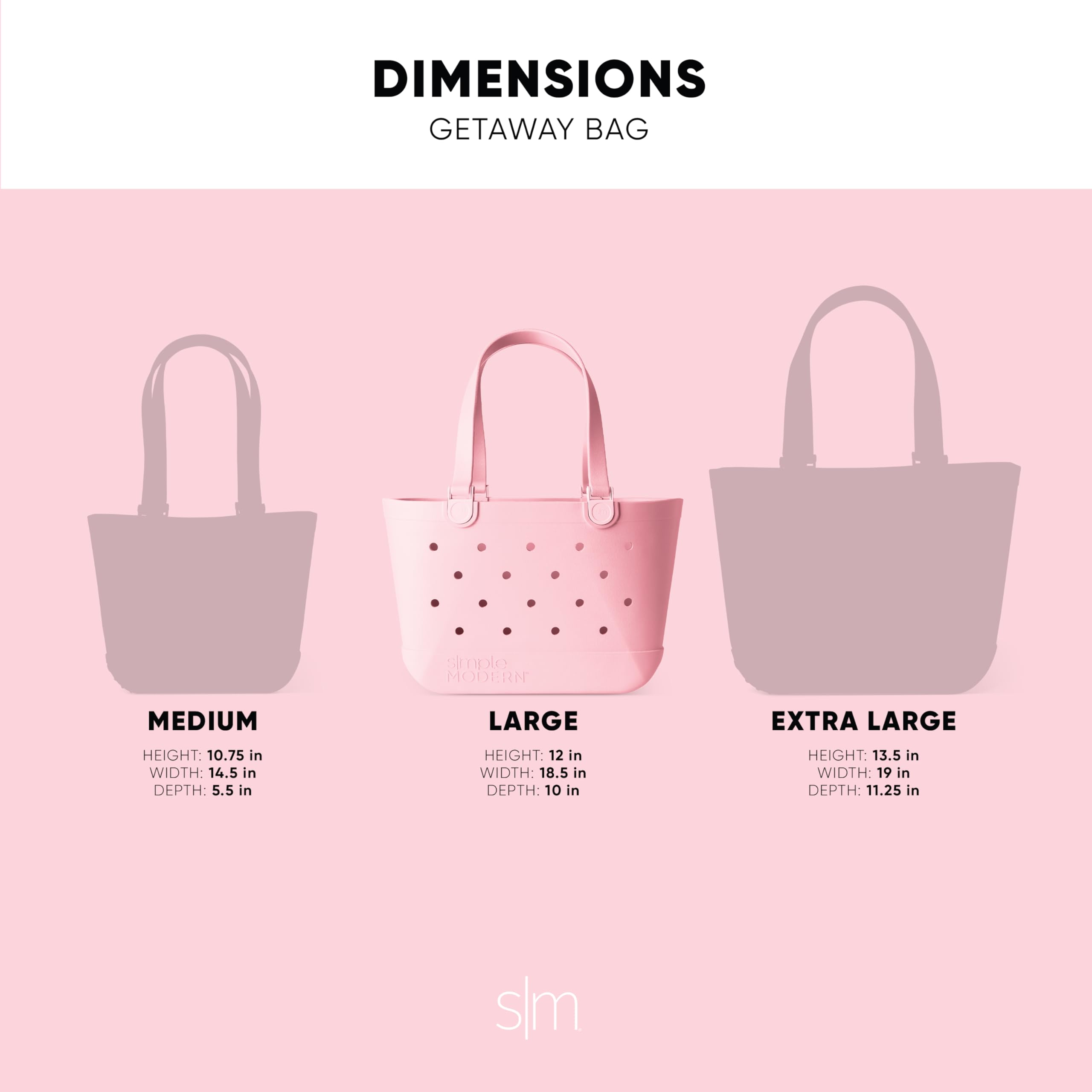 Simple Modern Beach Bag Rubber Tote | Waterproof Medium Tote Bag with Zipper Pocket for Pool, Groceries, Sports | Gifts For Women | Getaway Bag Collection | Almond Birch