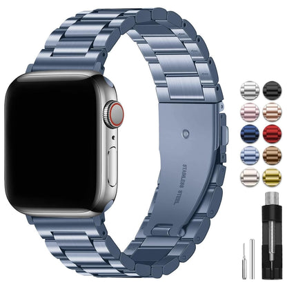 Fullmosa Compatible with Apple Watch Band 49mm 45mm 44mm 42mm 41mm 40mm 38mm, Stainless Steel iWatch Band with Case Compatible for Apple Watch Ultra 2 Ultra Series 10 9 8 7 6 5 4 3 2 1&amp;iWatch SE