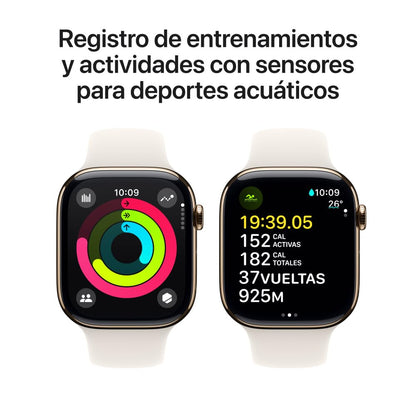 Apple Watch Series 10 [GPS 46mm] Smartwatch with Jet Black Aluminium Case with Black Sport Band. Fitness Tracker, ECG App, Always-On Retina Display, Water-Resistant