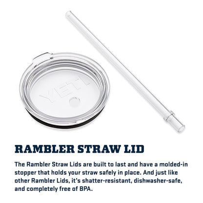 YETI Rambler Tumbler with Handle and Straw Lid, Vacuum Insulated Travel Mug, Stainless Steel