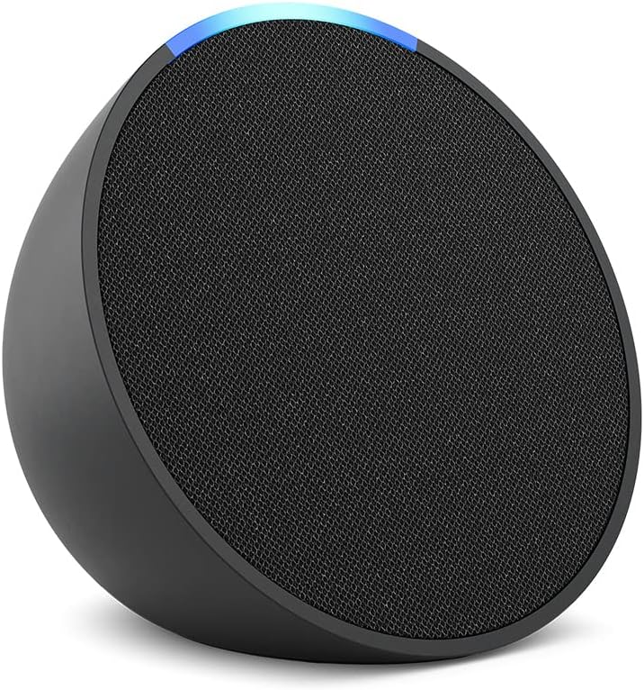 Amazon Echo Pop (newest model), Full sound compact smart speaker with Alexa, Lavender Bloom