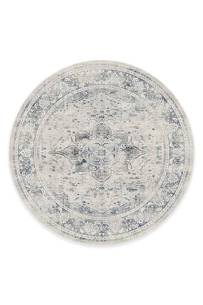 RUGGABLE – Sarrah Blue Quartz – Machine Washable Runner Rug – Pet &amp; Child Friendly – Stain &amp; Water Resistant – Non-Slip – 2.5&