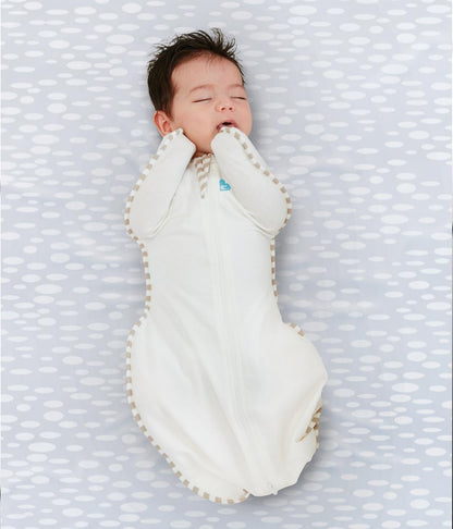 Love to Dream Swaddle UP, Baby Sleep Sack, Self-Soothing Swaddles for Newborns, Improves Sleep, Snug Fit Helps Calm Startle Reflex, New Born Essentials for Baby, 5-8.5 lbs, Sand Dollar