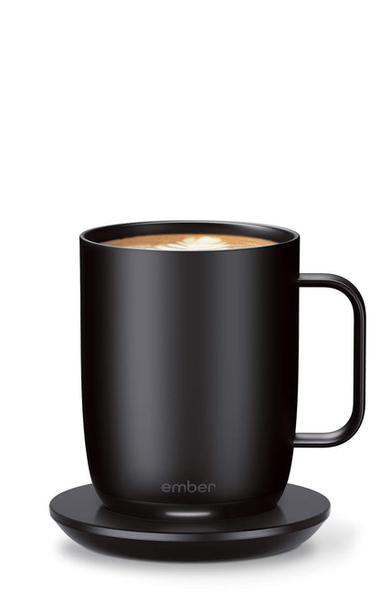 Ember Temperature Control Smart Mug 2, 14 Oz, App-Controlled Heated Coffee Mug with 80 Min Battery Life and Improved Design, White