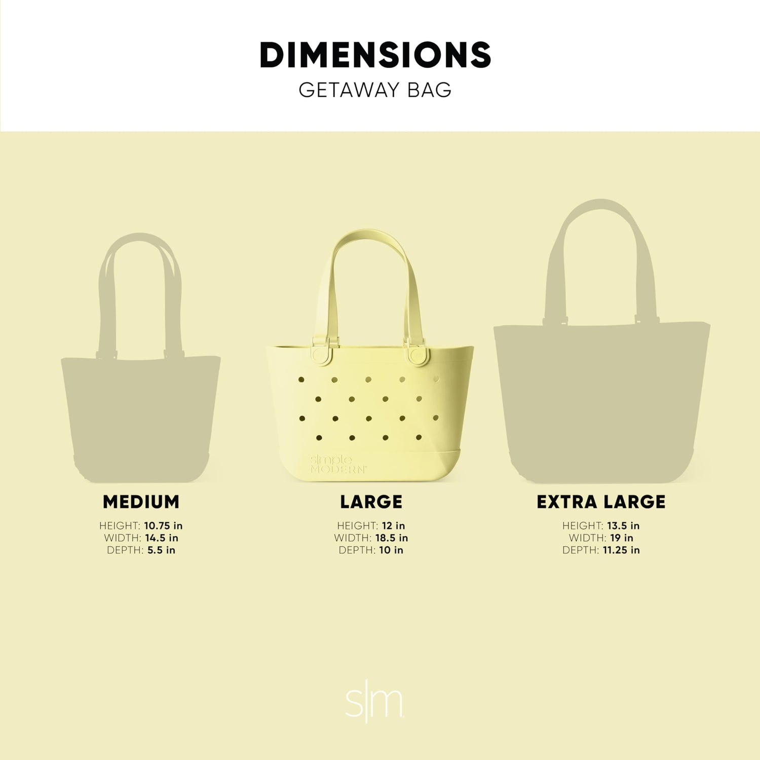 Simple Modern Beach Bag Rubber Tote | Waterproof Medium Tote Bag with Zipper Pocket for Pool, Groceries, Sports | Gifts For Women | Getaway Bag Collection | Almond Birch