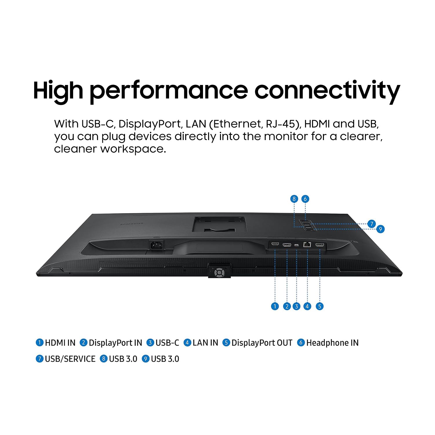 SAMSUNG 34-Inch ViewFinity S65TC Series Ultra-WQHD 1000R Curved Computer Monitor, HDR10, 100Hz, AMD FreeSync, Thunderbolt 4, Height Adjustable Stand, Built-in Speakers, Eye Care, LS34C650TANXGO, 2024