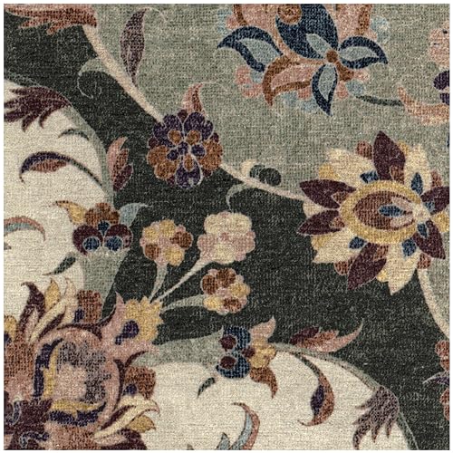 RUGGABLE Sima Washable Rug - Perfect Vintage Area Rug for Living Room Bedroom Kitchen - Pet &amp; Child Friendly - Stain &amp; Water Resistant - Royal Blue 2&