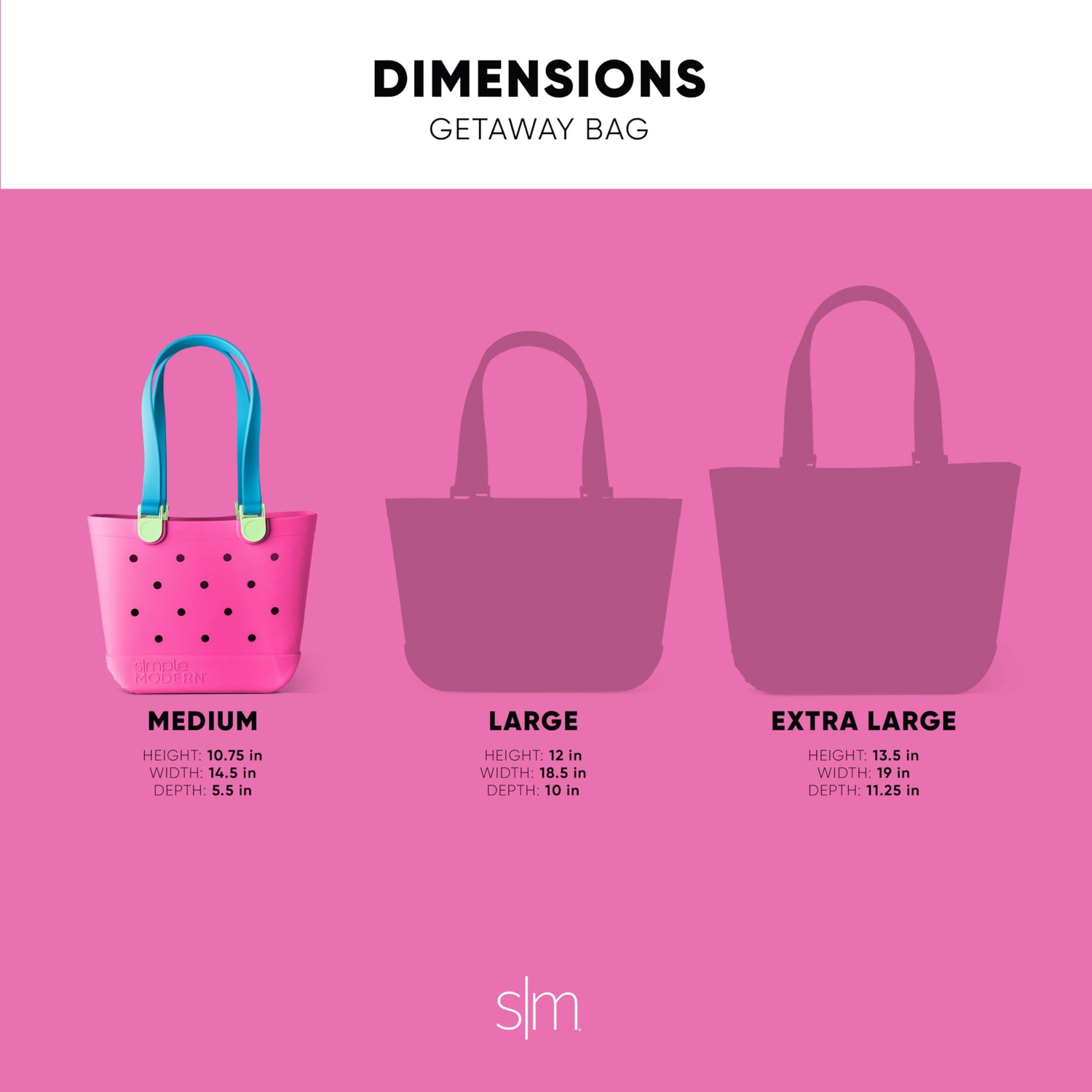 Simple Modern Beach Bag Rubber Tote | Waterproof Medium Tote Bag with Zipper Pocket for Pool, Groceries, Sports | Gifts For Women | Getaway Bag Collection | Almond Birch