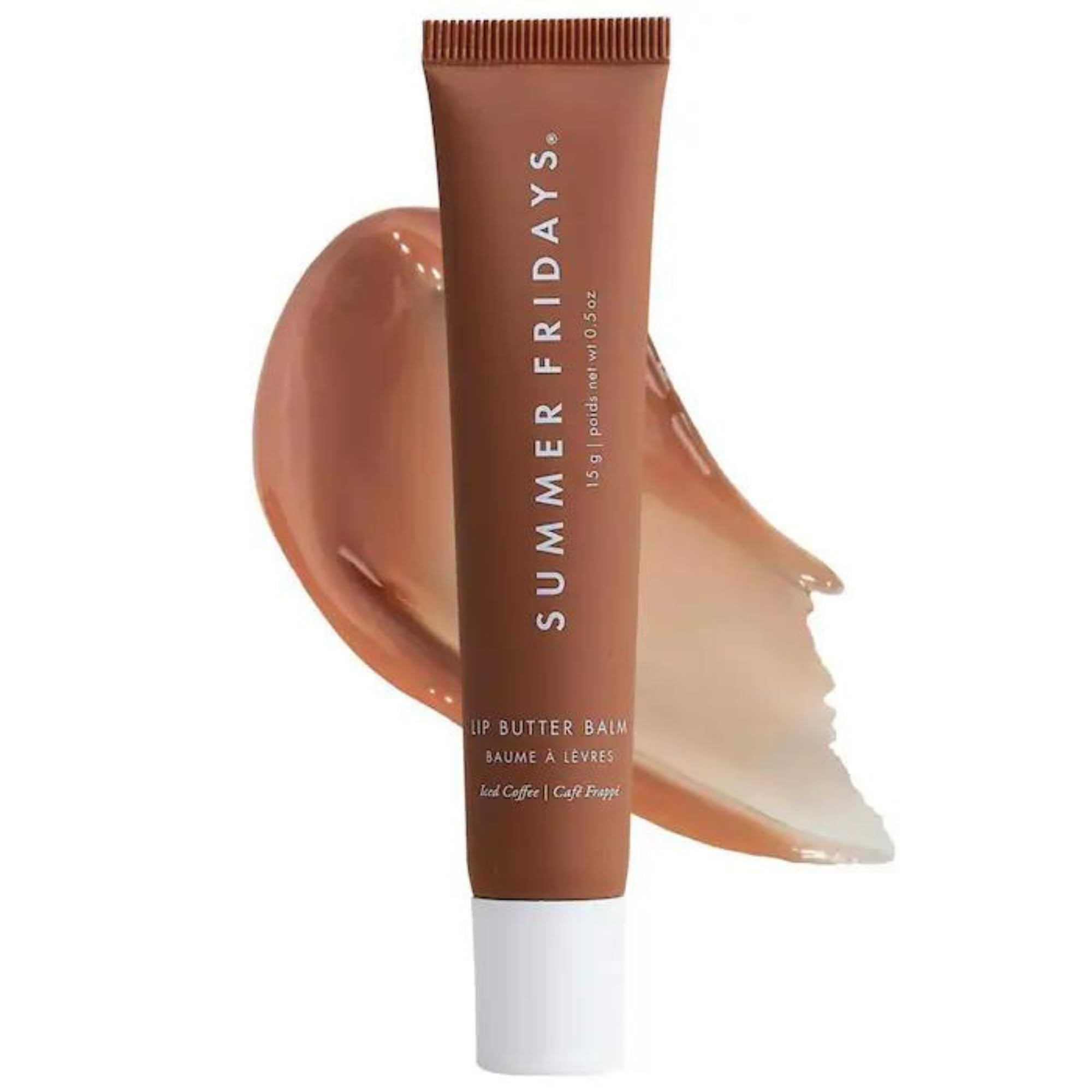 Summer Fridays Lip Butter Balm - Conditioning Lip Mask and Lip Balm for Instant Moisture, Shine and Hydration - Sheer-Tinted, Soothing Lip Care - Vanilla Beige (.5 Oz)