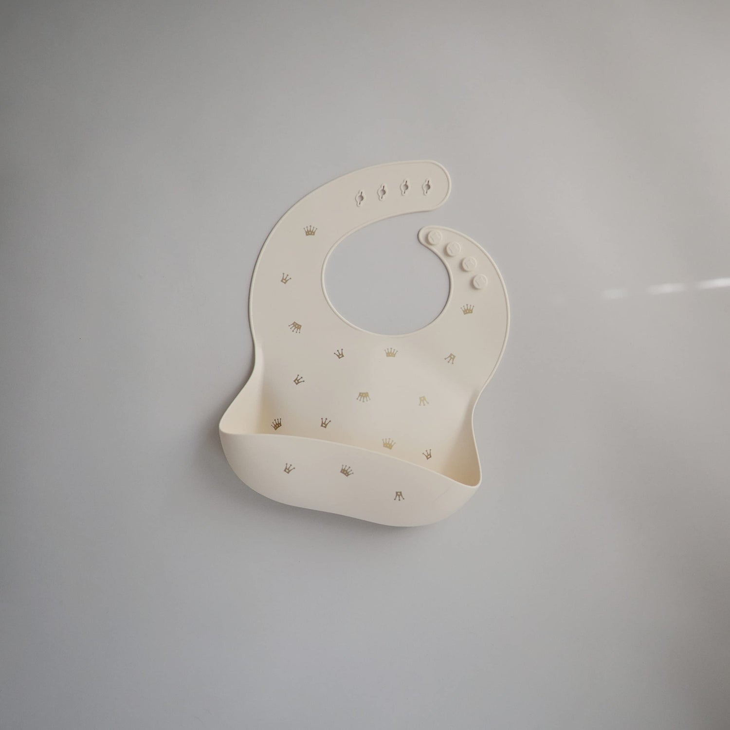 mushie Silicone Baby Bib | Adjustable Fit Waterproof Bibs (Whales)