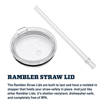 YETI Rambler Tumbler with Handle and Straw Lid, Vacuum Insulated Travel Mug, Stainless Steel