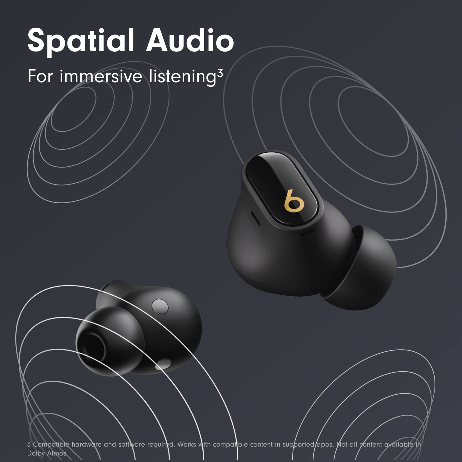 Beats Studio Buds + | True Wireless Noise Cancelling Earbuds, Enhanced Apple &amp; Android Compatibility, Built-in Microphone, Sweat Resistant Bluetooth Headphones, Spatial Audio - Ivory