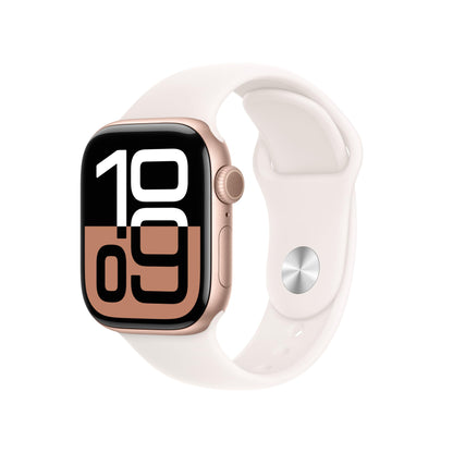 Apple Watch Series 10 [GPS 46mm] Smartwatch with Jet Black Aluminium Case with Black Sport Band. Fitness Tracker, ECG App, Always-On Retina Display, Water-Resistant