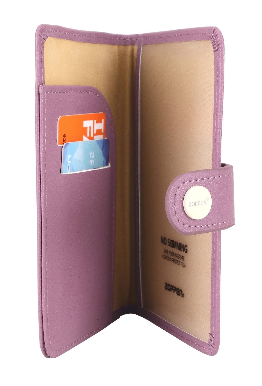 Zoppen RFID Blocking Travel Passport Holder Cadanian Passport Cover Slim Id Card Case (