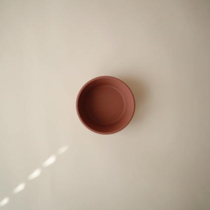 mushie Silicone Suction Bowl | BPA-Free Non-Slip Design (Ivory)