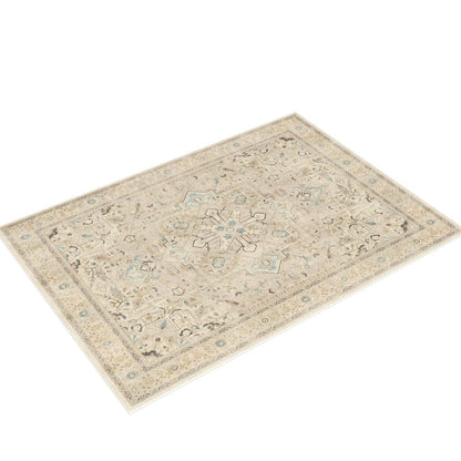 RUGGABLE Kamran Washable Rug - Perfect Vintage Area Rug for Living Room Bedroom Kitchen - Pet &amp; Child Friendly - Stain &amp; Water Resistant - Hazel 5&