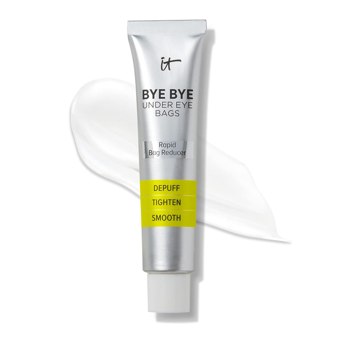 IT Cosmetics Bye Bye Under Eye Bags Treatment For Women &amp; Men – Temporary Eye Bag Reducer &amp; Under Eye Corrector Depuffs, Tightens, Smooths &amp; Reduces Look of Wrinkles &amp; Fine Lines - 0.5 Fl. Oz