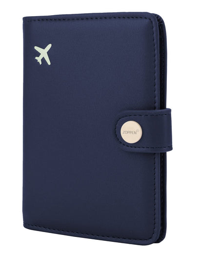 Zoppen RFID Blocking Travel Passport Holder Cadanian Passport Cover Slim Id Card Case (